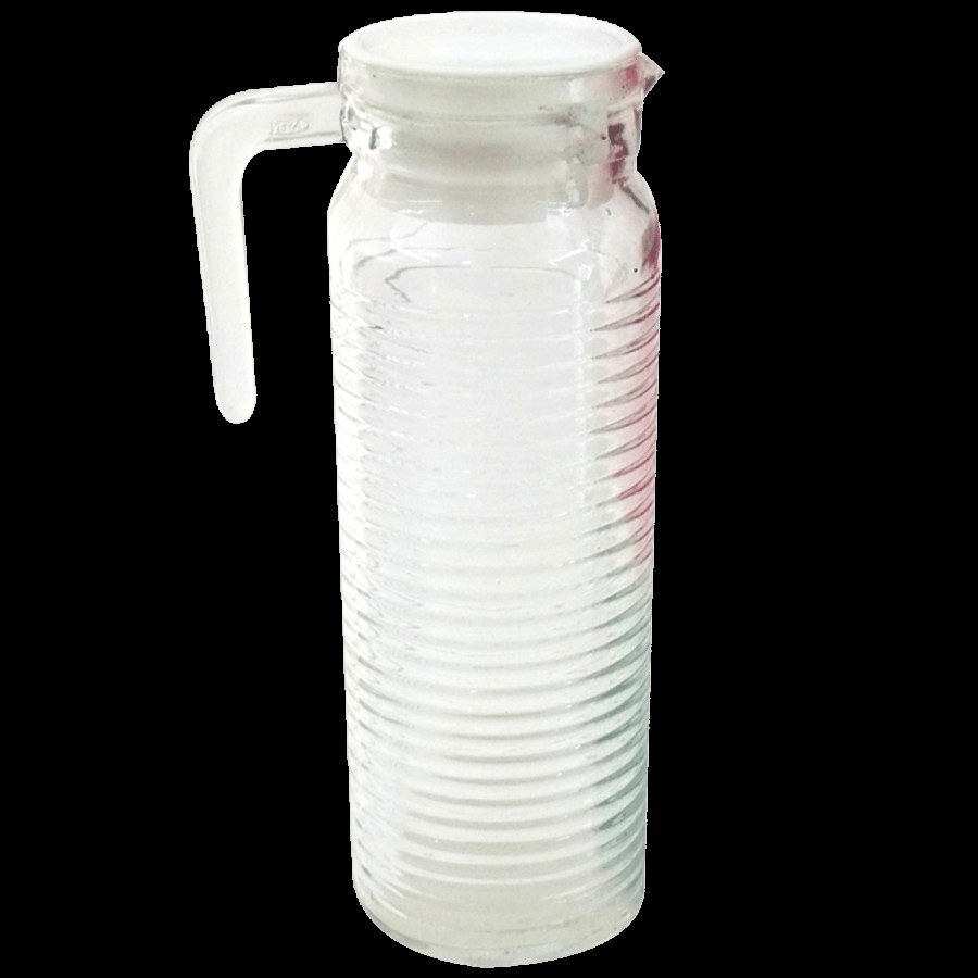 Yera Glass Juice/Water Jug- Moulded Design