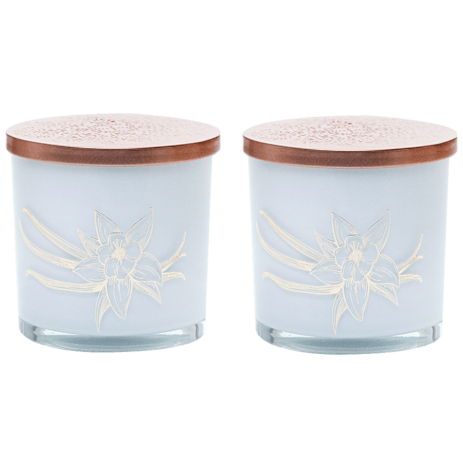 Yera Yera Round Storage Jar - Golden Foil Printed