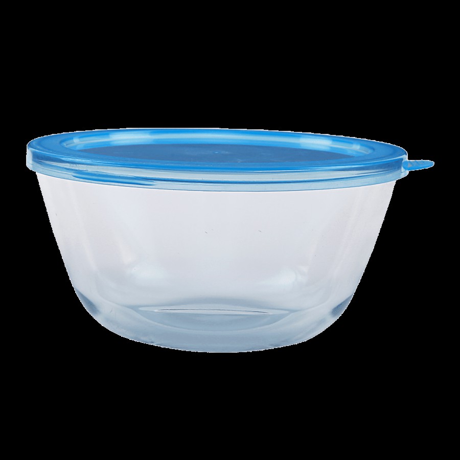 bb home Glass Mixing Bowl With Lid - Borosilicate