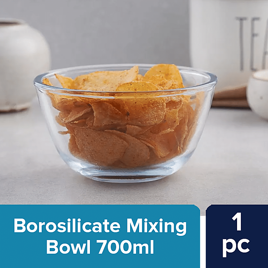 bb home Glass Mixing Bowl With Lid - Borosilicate