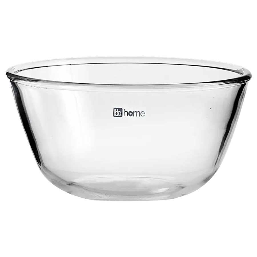 bb home Glass Mixing Bowl With Lid - Borosilicate