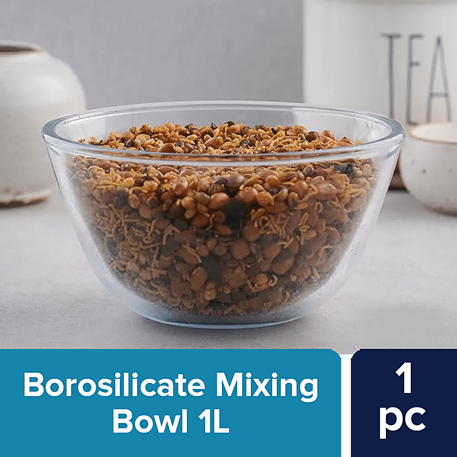 bb home Glass Mixing Bowl With Lid - Borosilicate