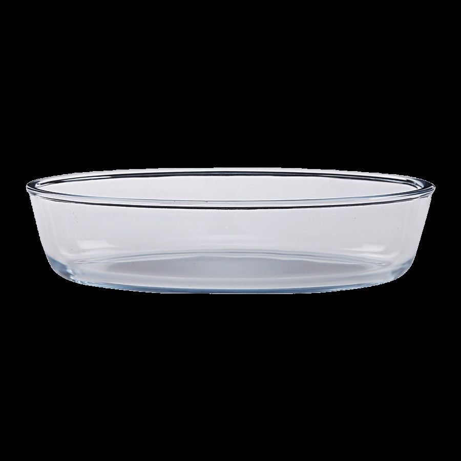 bb home Glass Oval Borosilicate Baking Dish