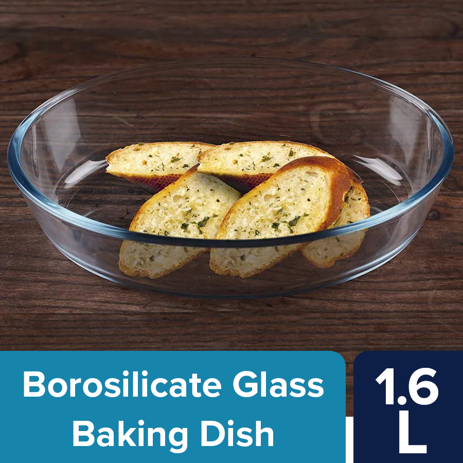 bb home Glass Oval Borosilicate Baking Dish