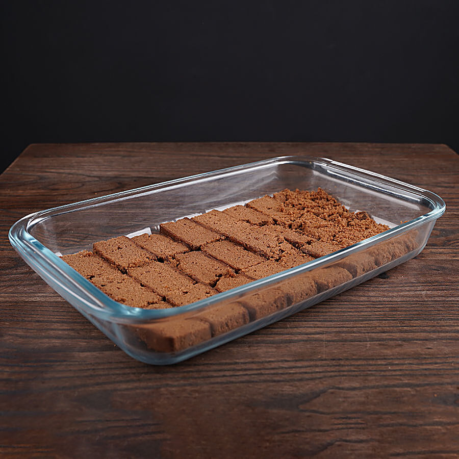 bb home Glass Rectangular Borosilicate Baking Dish - Microwave Safe