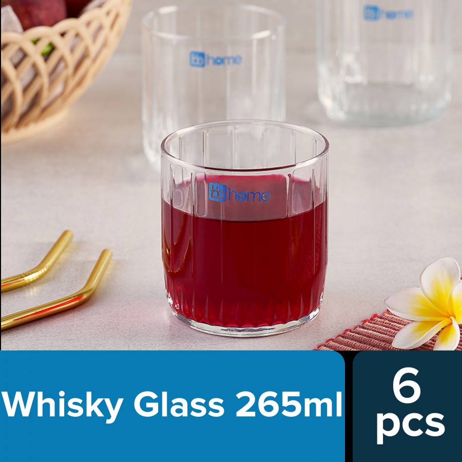 bb home Whisky/ Water/ Juice Glass Set - Lisbon