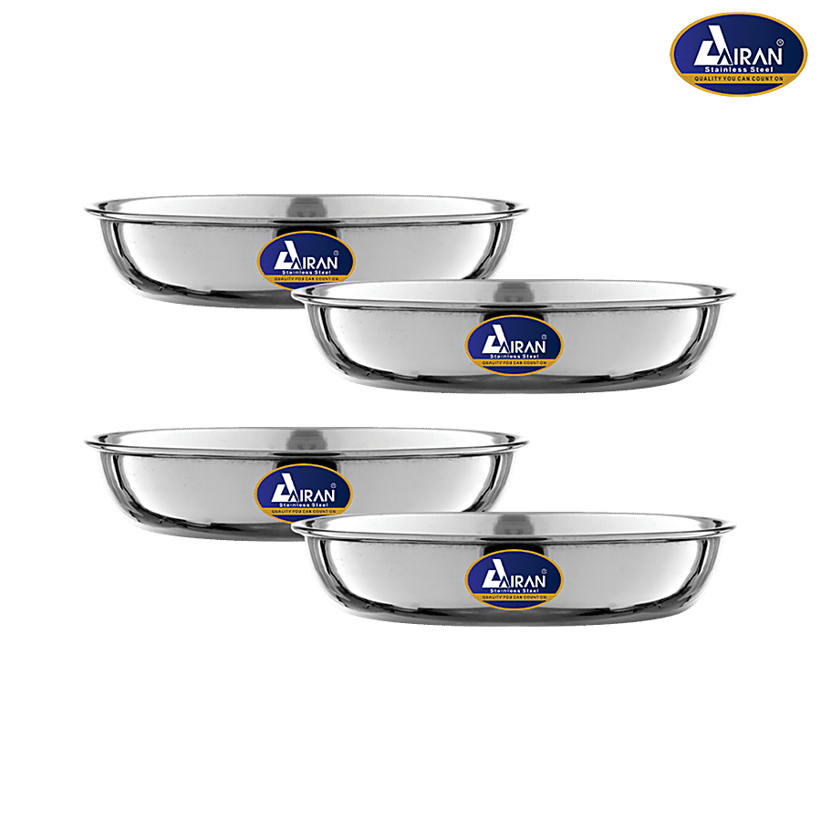 AIRAN Stainless Steel Gold Pudding Bowl - Plain