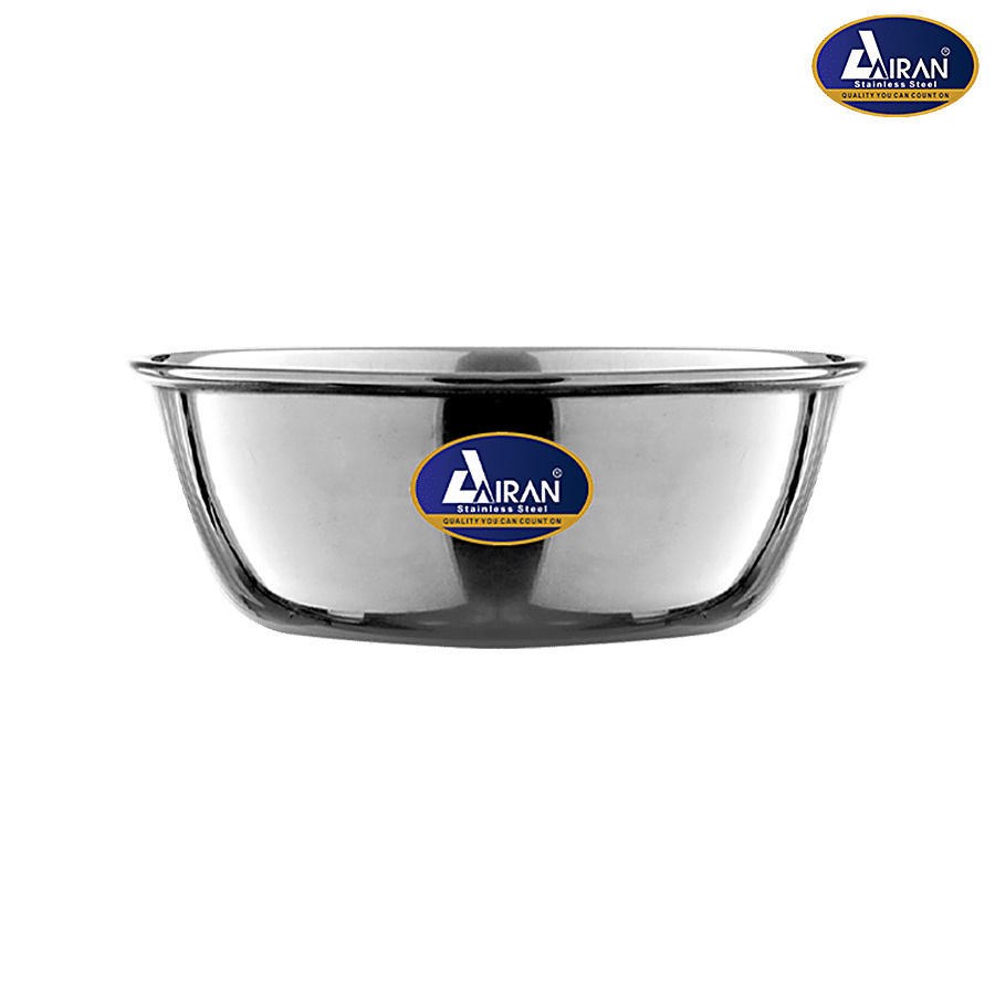 AIRAN Stainless Steel Gold Vinod Bowl - Plain