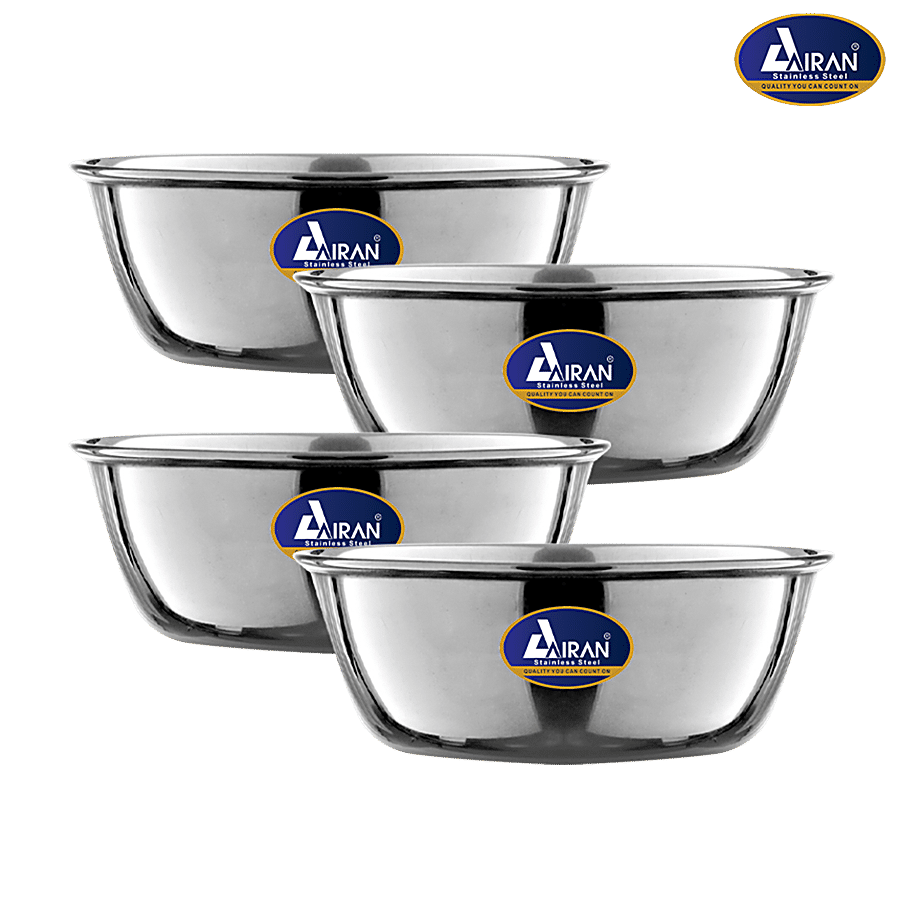 AIRAN Stainless Steel Gold Vinod Bowl - Plain