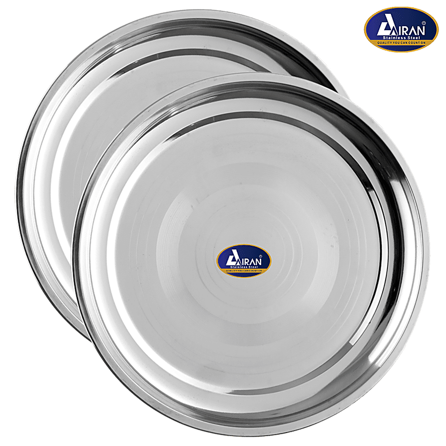 AIRAN Stainless Steel Meenakshi Plate - No.12