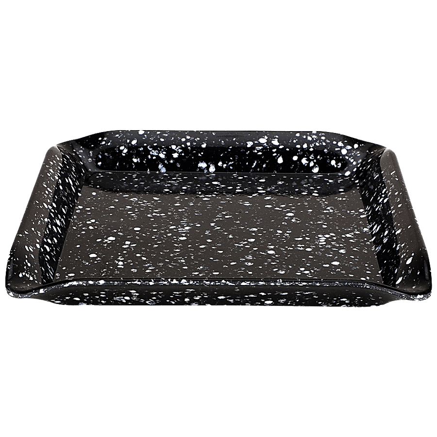 DP Coral Snack Tray - Black Dot