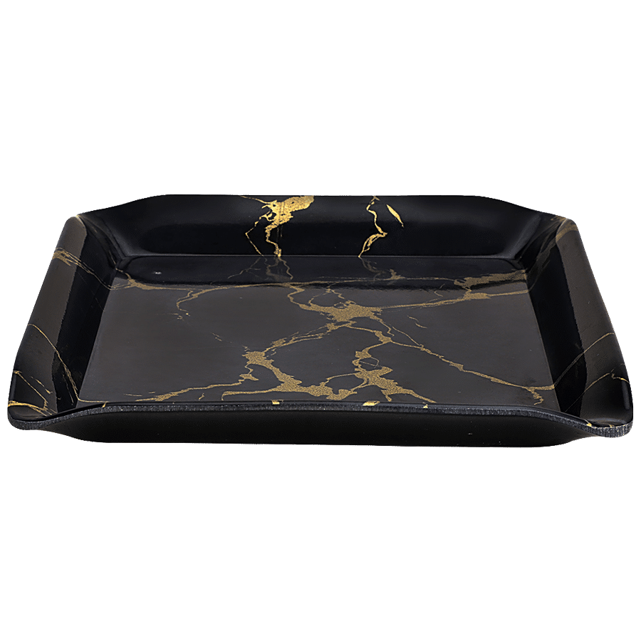 DP Coral Snack Tray - Black Marble