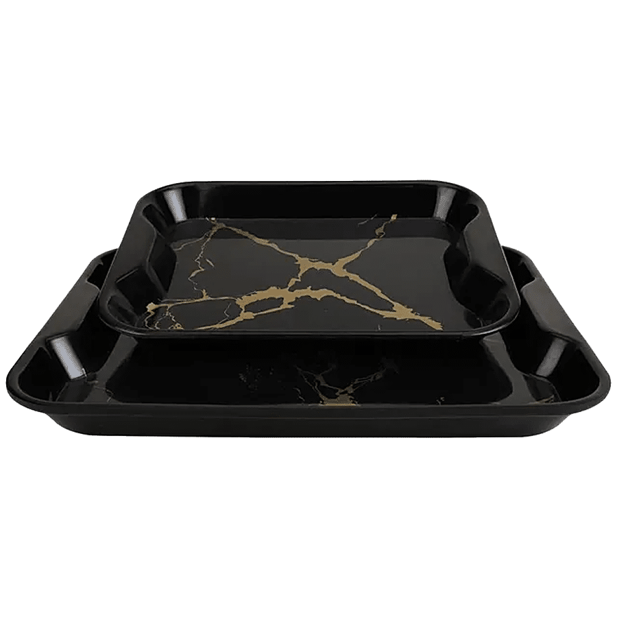 DP Lorex Serving Tray Set - Black Marble