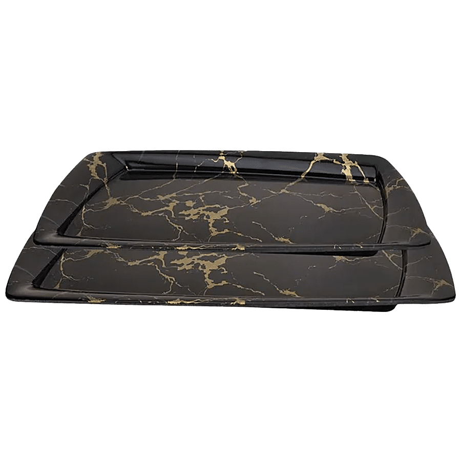 DP Sonet  Serving Tray Set - Black Marble