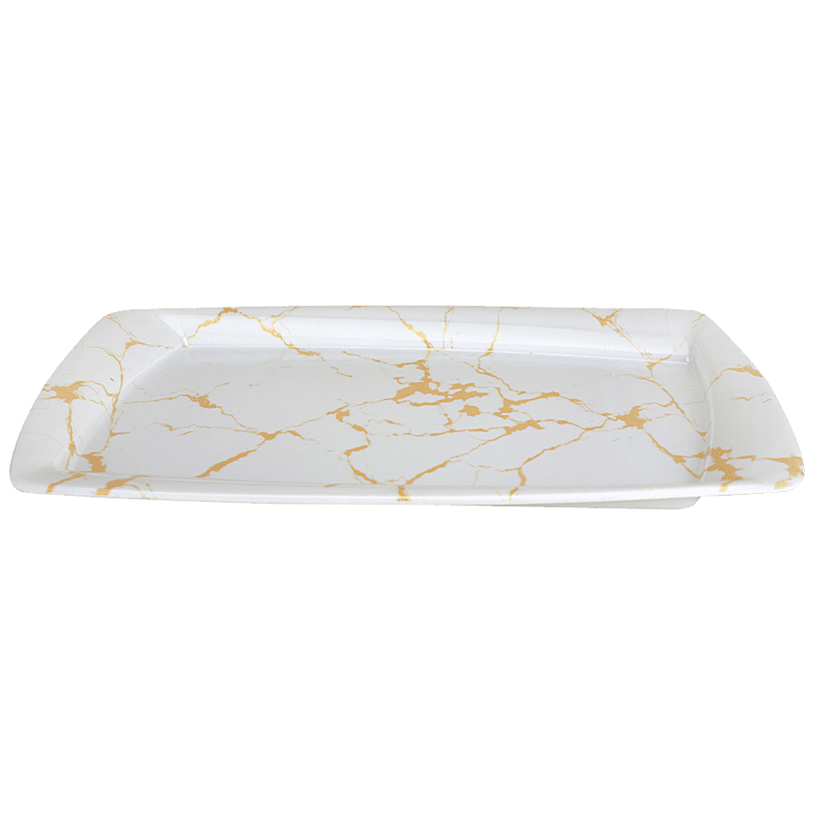 DP Sonet Serving Tray Set - White Marble