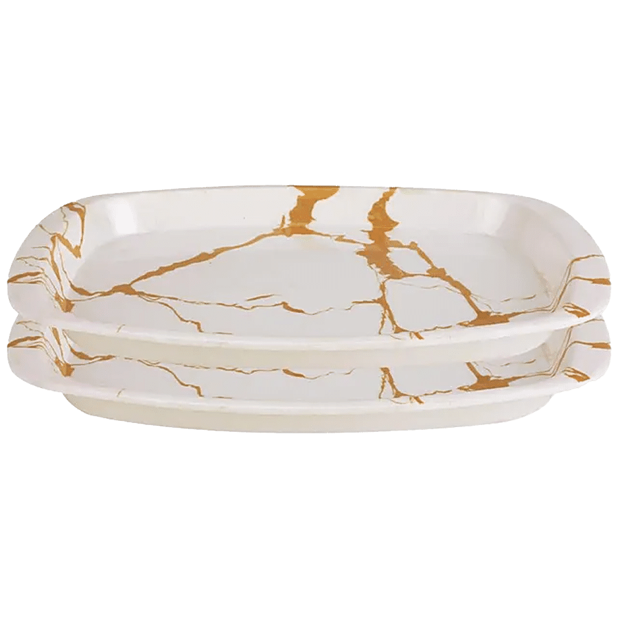 DP Tashtari Snack Tray - White Marble