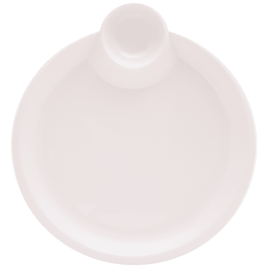 Dinewell Chip & Dip Platter Round - White