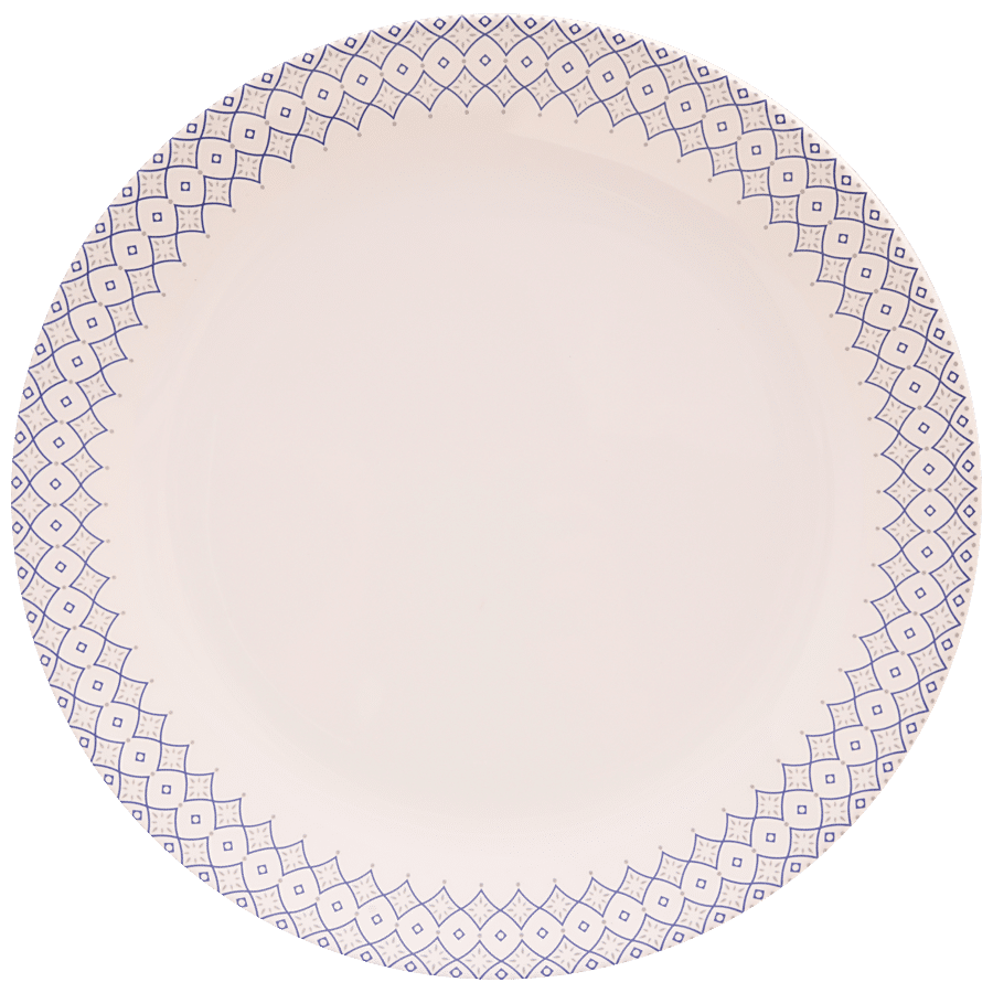 Dinewell Round Dinner Plate - Blue Diamond