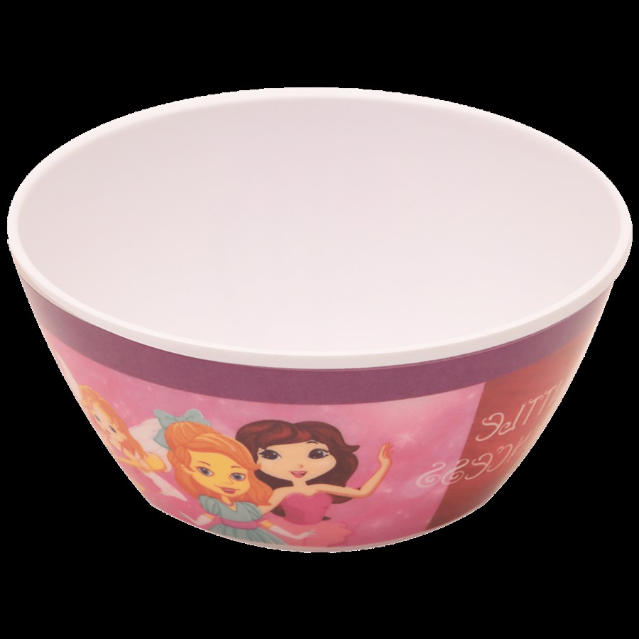 Dinewell Round Kids Bowl - Girl Design