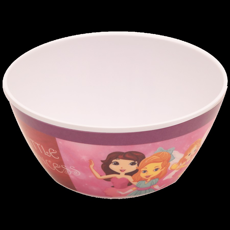 Dinewell Round Kids Bowl - Girl Design