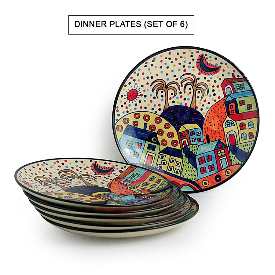 ExclusiveLane Ceramic Dinner Plates - The Hut Family