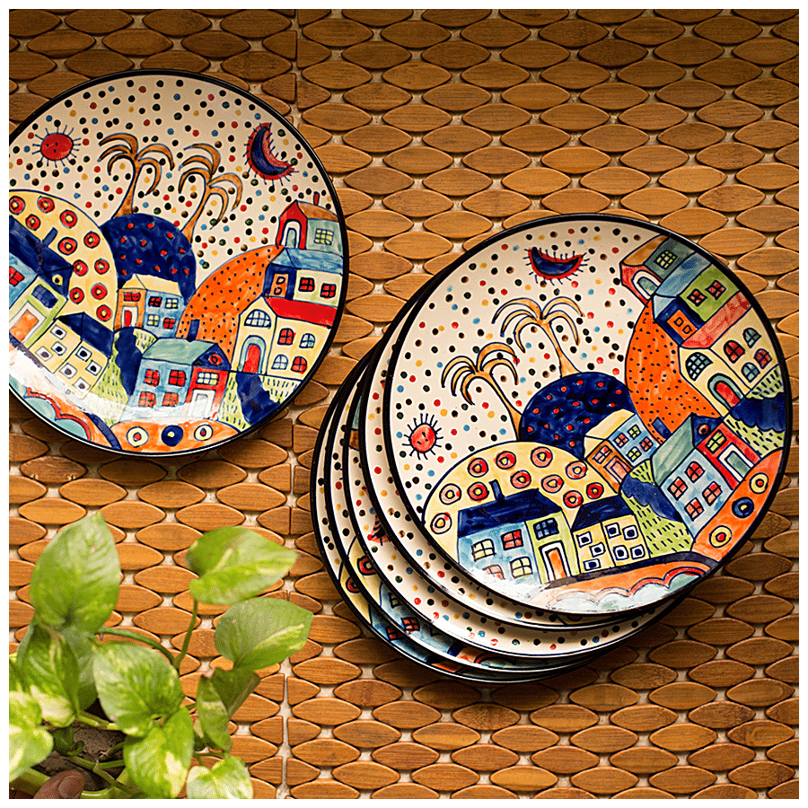 ExclusiveLane Ceramic Dinner Plates - The Hut Family