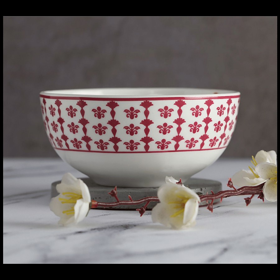 India Circus Ceramic Katori/Bowl - Floral Fountain