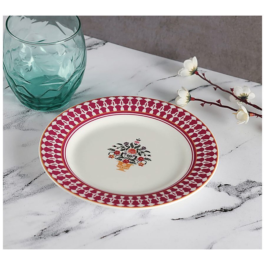 India Circus Ceramic Side Plate - Floral Fountain