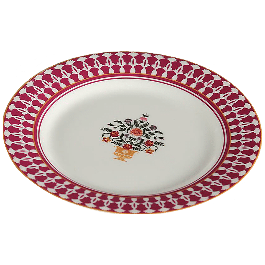 India Circus Ceramic Side Plate - Floral Fountain