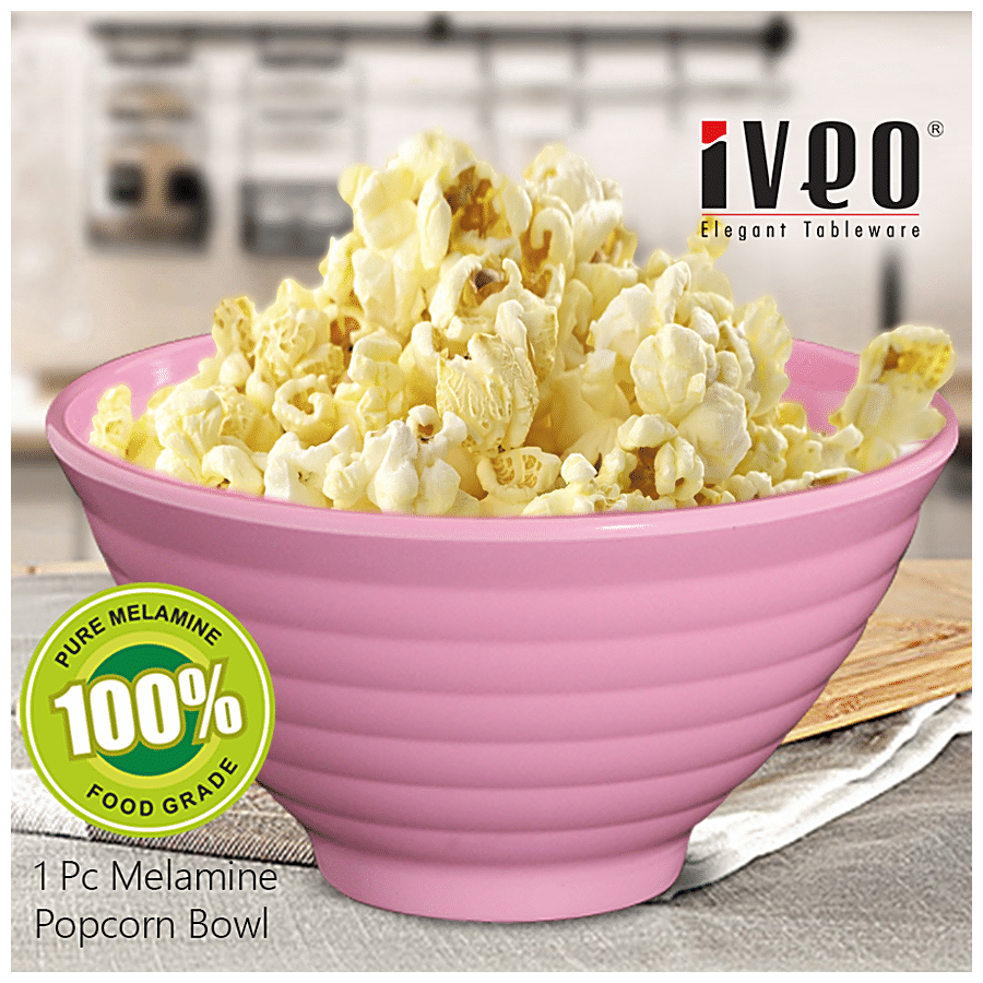 Iveo  100% Melamine Popcorn Bowl - Pink