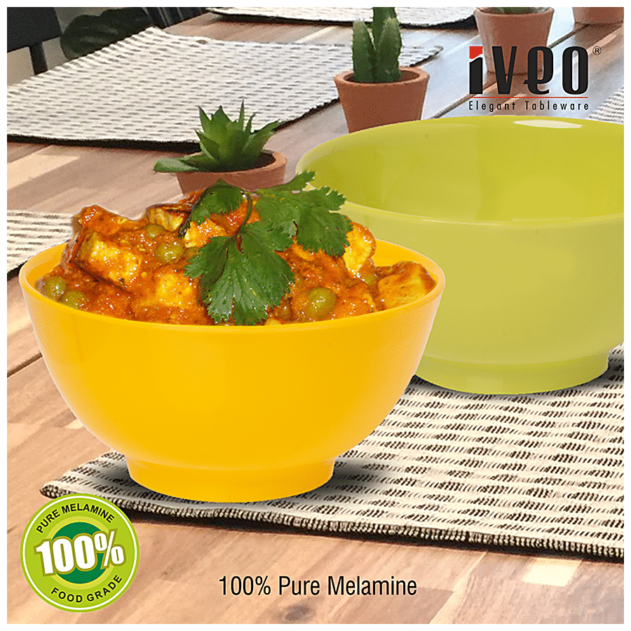 Iveo  100% Melamine Popular Serving Bowl 6" - Multi Colour