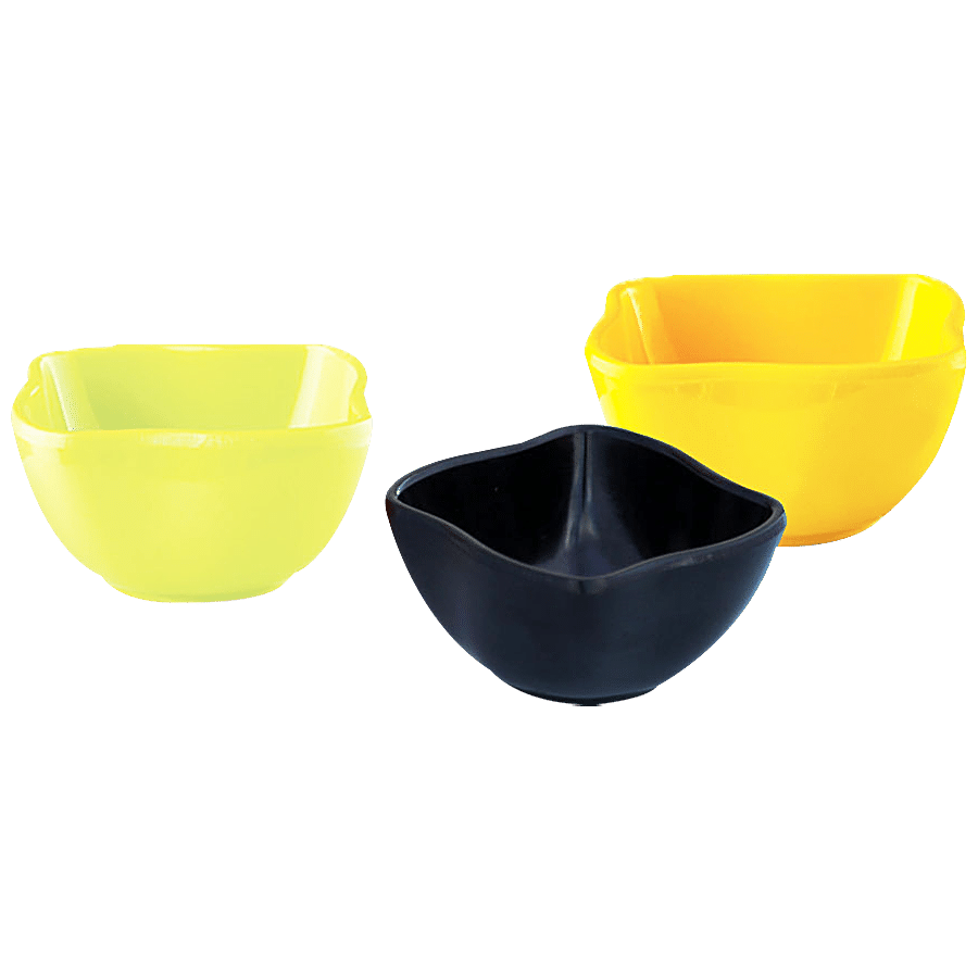 Iveo  Chutney/Ketchup Bowl -100% Melamine Quadra - Black