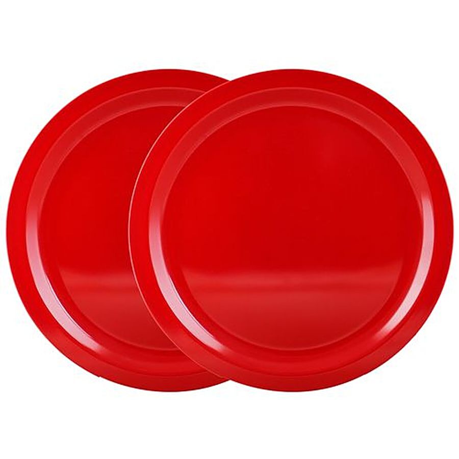 Iveo  Dinner Plate Set  - 100% Melamine - Red