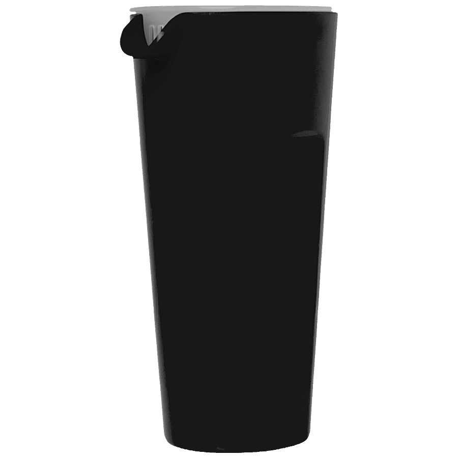 Iveo  Kitchen Pourer With Lid - 100% Melamine - Stylo - Black