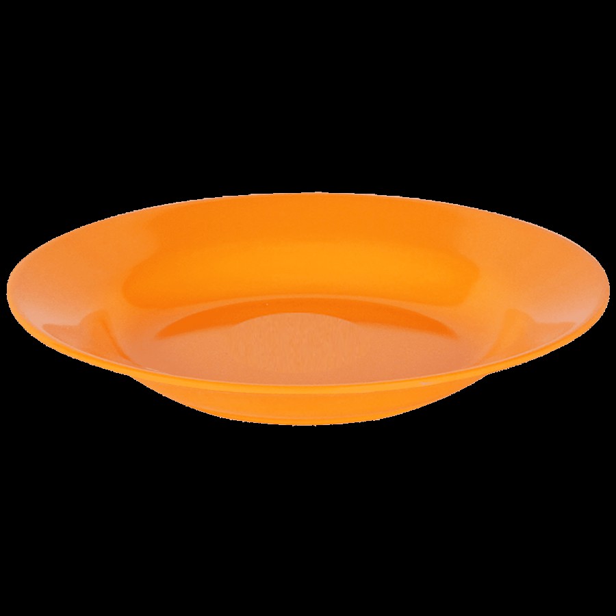 Iveo  Melamine Plate For Idli/Pasta - Orange