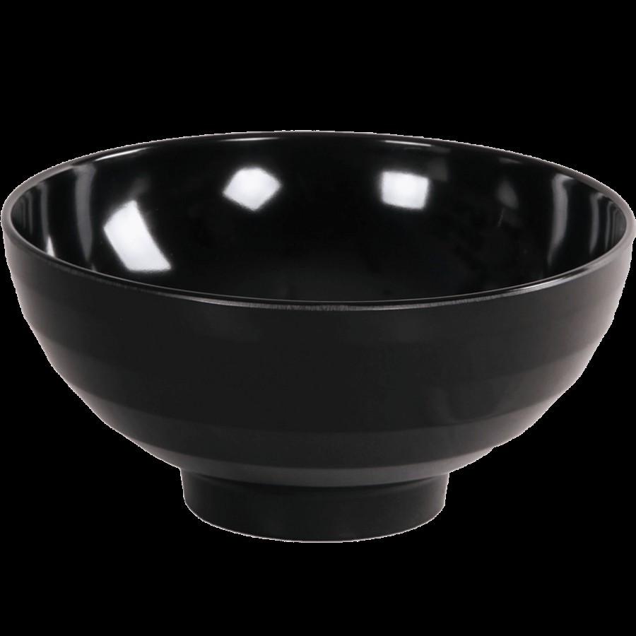 Iveo  Melamine Snack/Cornflakes Bowl - Black