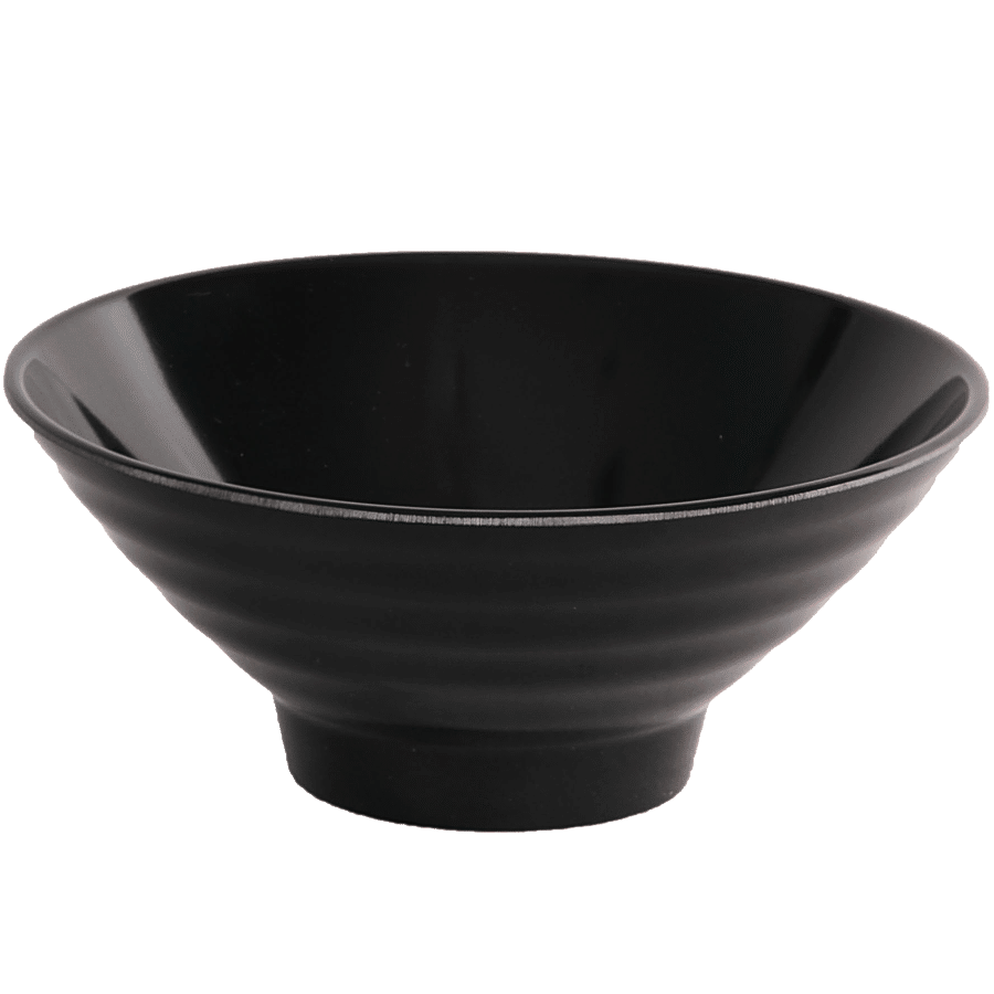 Iveo  Melamine Snack/Cornflakes Bowl - Black