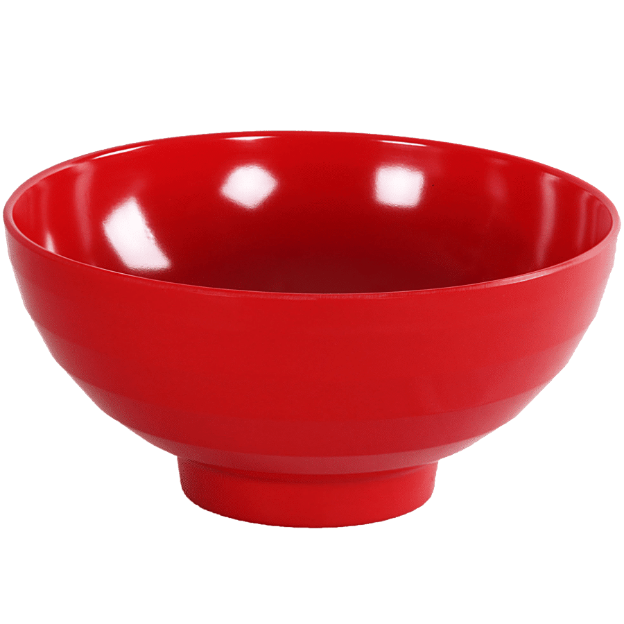 Iveo  Melamine Snack/Cornflakes Bowl - Red