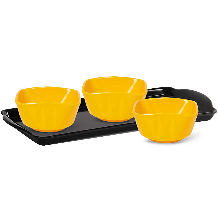 Iveo  Snack Bowl & Tray Set - 100% Melamine