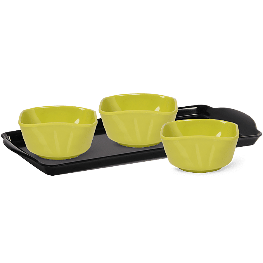 Iveo  Snack Bowl & Tray Set - 100% Melamine