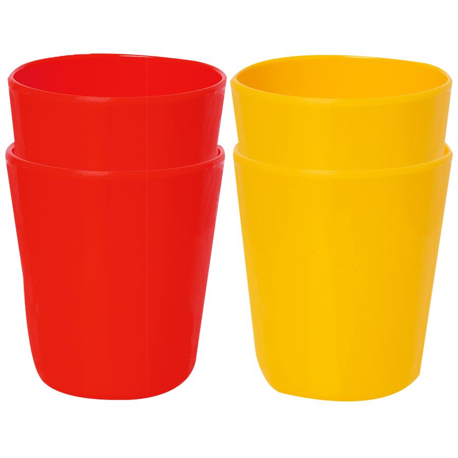 Iveo  Tumbler -  Small - 100% Melamine Trento - Red & Yellow