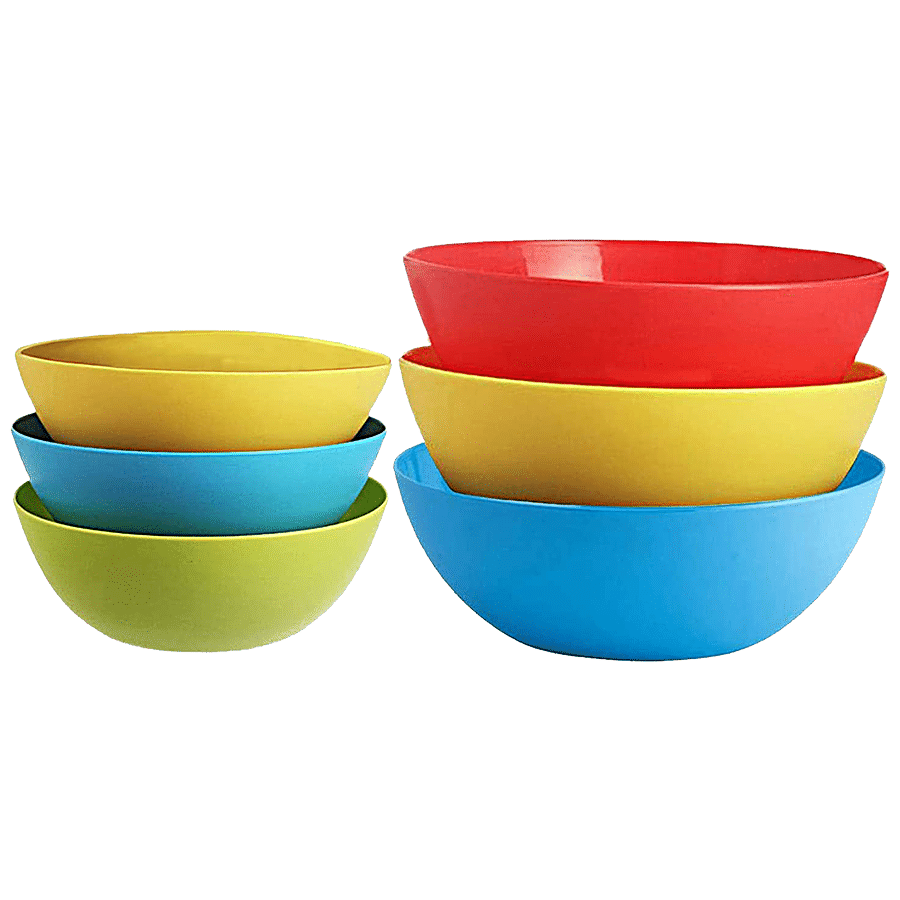 Kuber Industries Plastic Solid Mixing Bowl - Strong & Durable