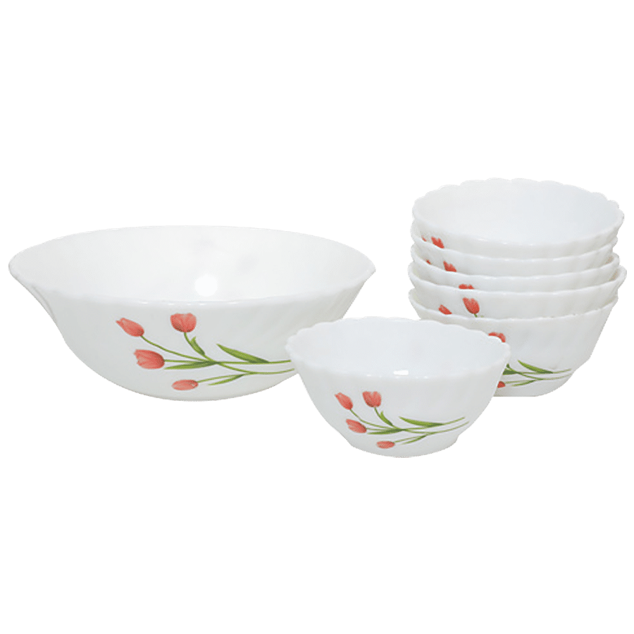 LaOpala Opalware Pudding Set - Radiant Curves