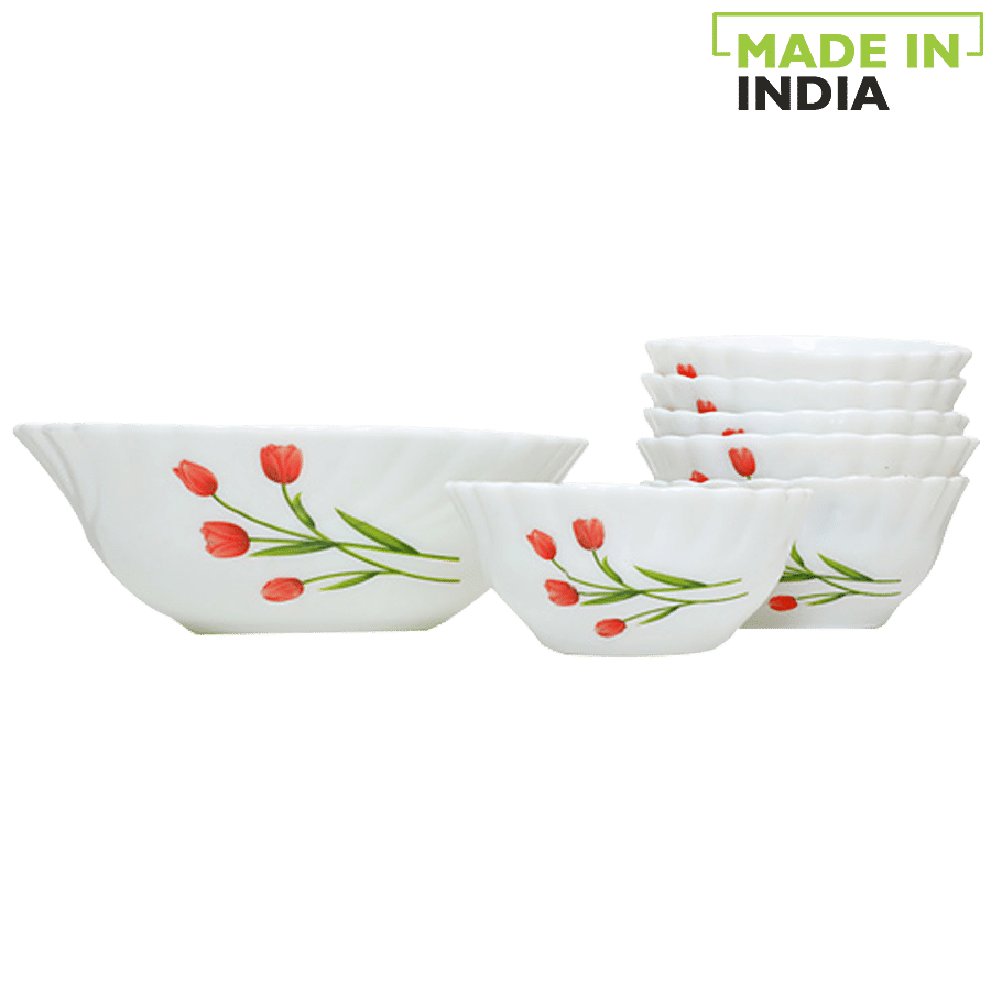 LaOpala Opalware Pudding Set - Radiant Curves