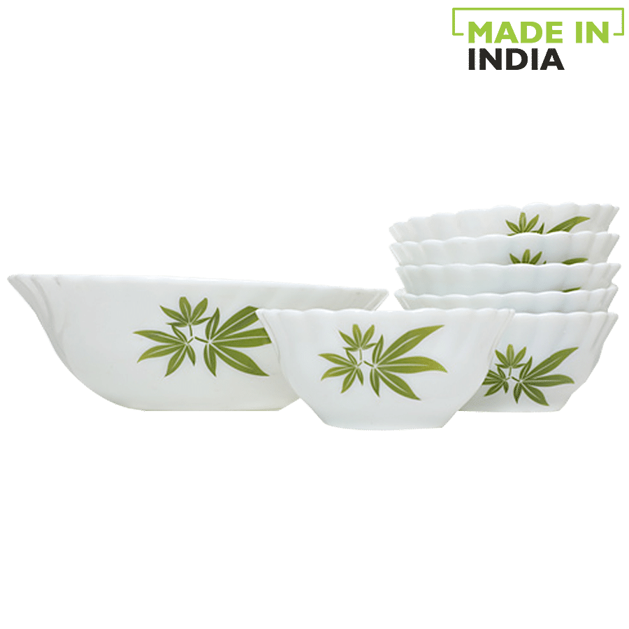 LaOpala Opalware Pudding Set - Trinity Green