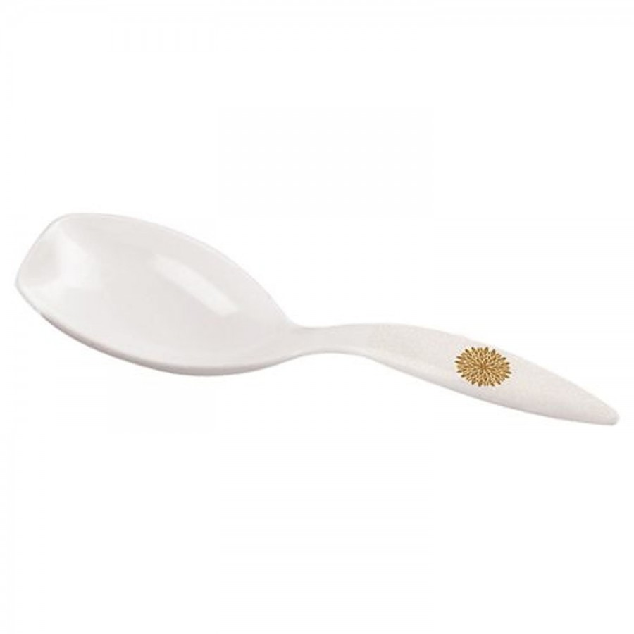 Servewell Pure Melamine Trendy Serving Spoon - Golden Leaves