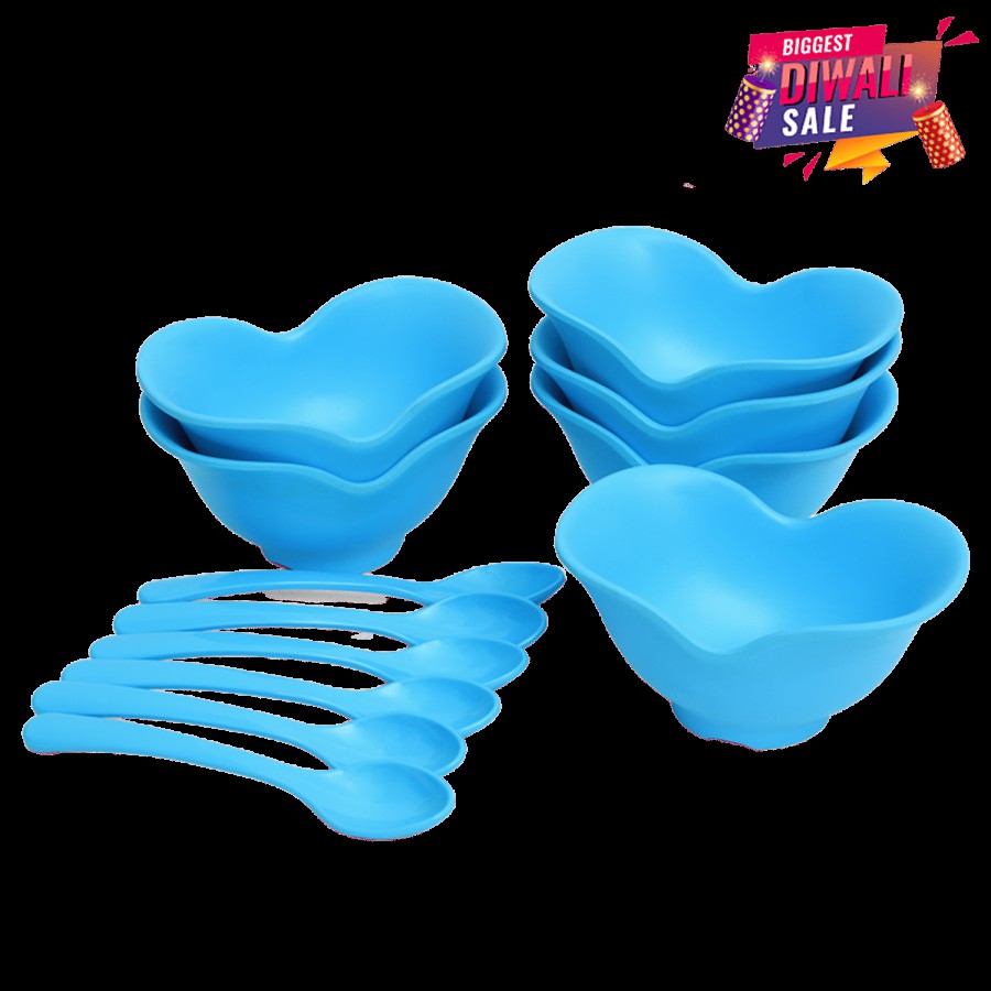 Superware Melamine Ice Cream Bowl Set - Blue