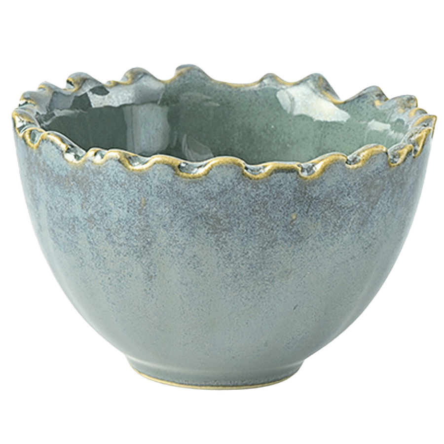 Tibros Ceramic Artisan Ice Cream Bowl Set - Lightweight