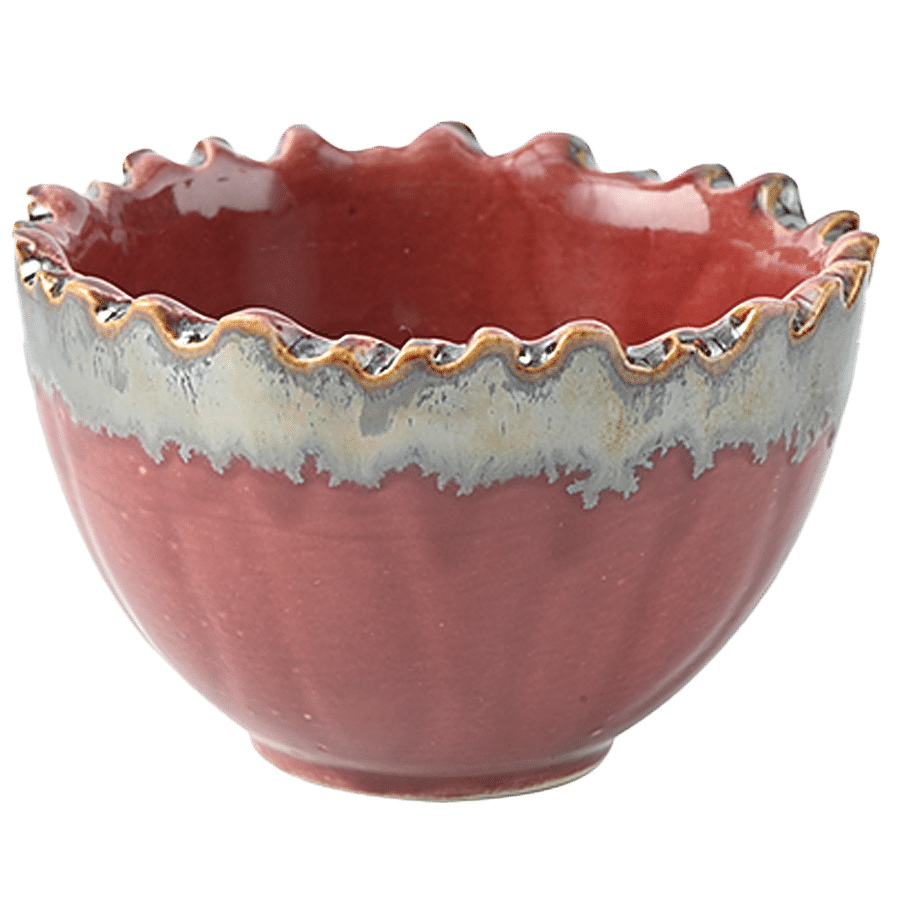 Tibros Ceramic Artisan Ice Cream Bowl Set - Lightweight