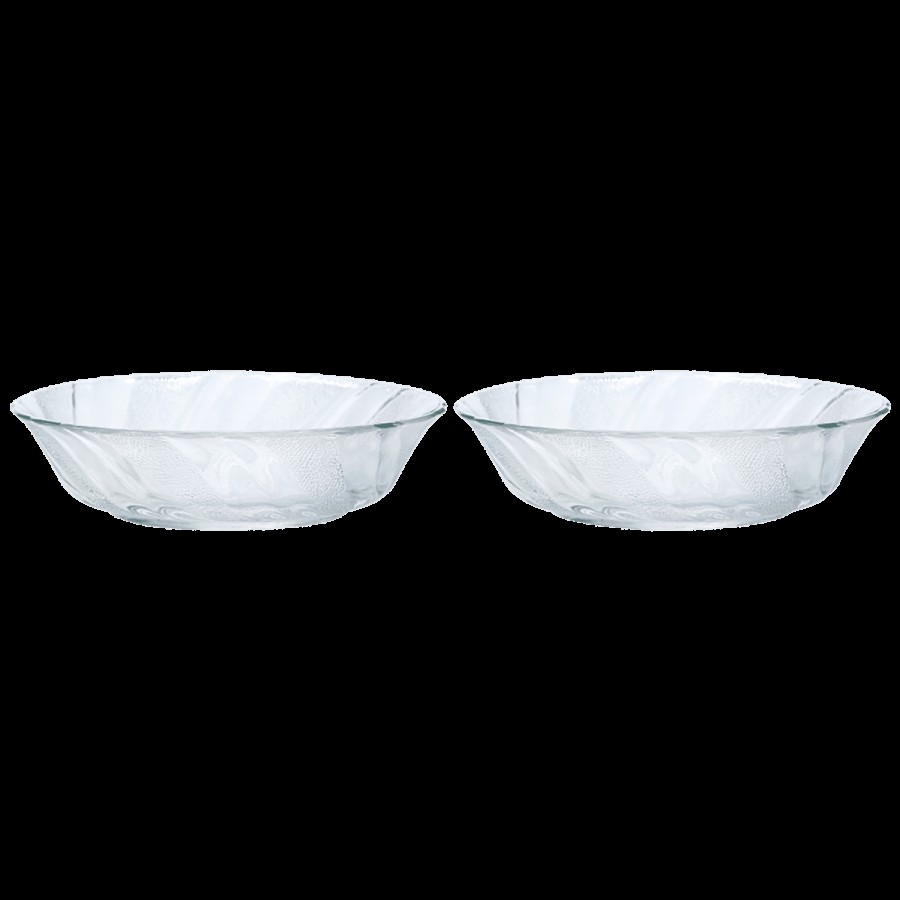 Yera Plates For Serving Snacks - Glass